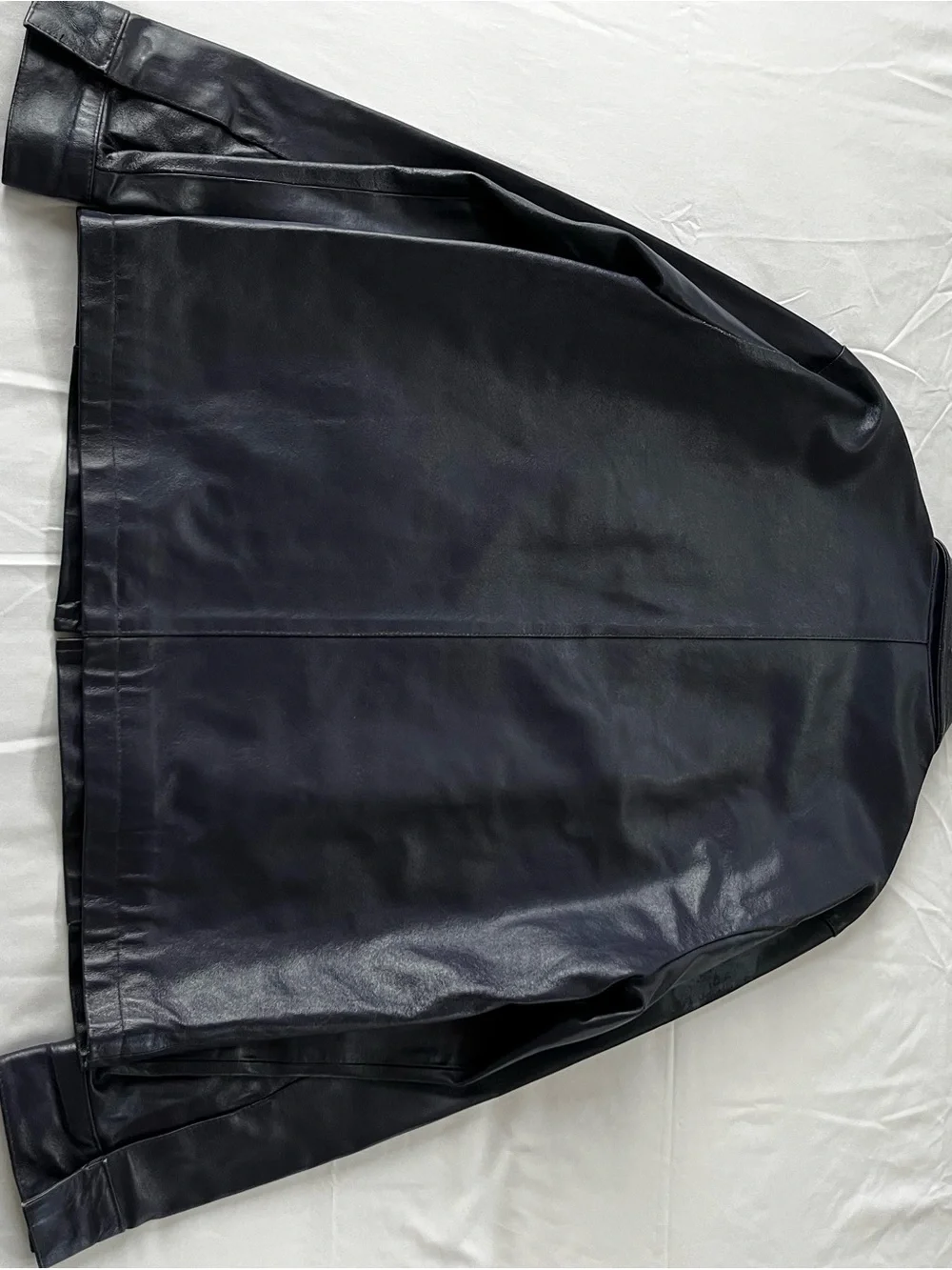 Kenneth Cole Men's Purple Leather Zip-Up Jacket